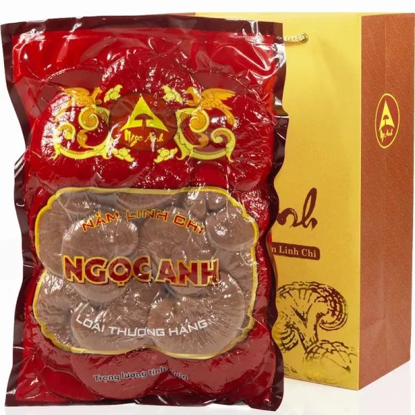 Nấm Linh Chi Loại Thượng Hạng Nguyên Tai 500g 3 túi nấm linh chi ngọc anh loại thượng hạng đóng gói chân không