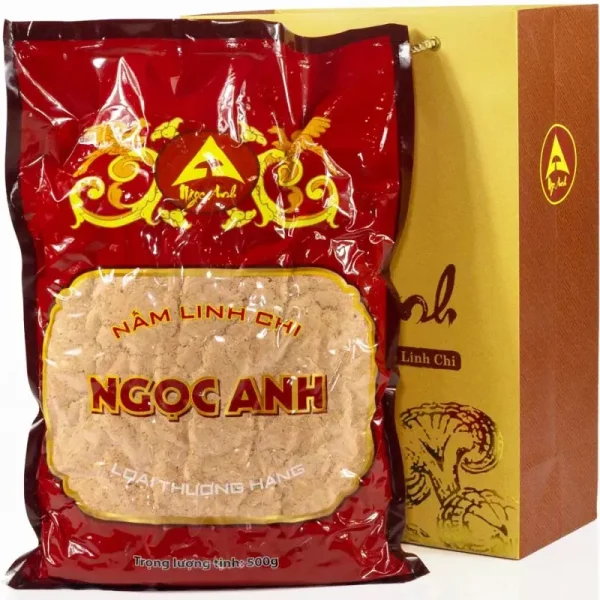 Nấm Linh Chi Loại Thượng Hạng Xay Bột 500g 3 nấm linh chi thượng hạng xay bột – Pha nhanh, hấp thụ dược chất tối đa